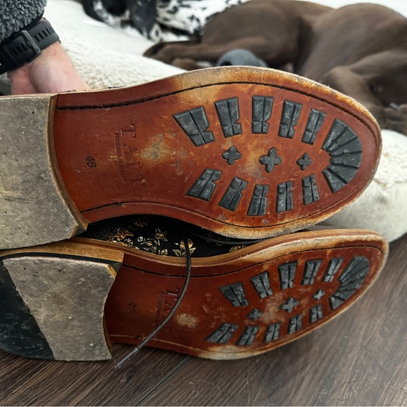 Taft Black and Gold Floral Boots Eden Jack - Picture 7 of 8